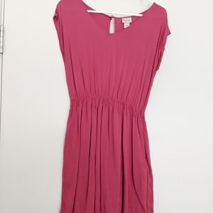 Pink Short Sleeve Women's Medium Dress w/ Pockets by Mossimo